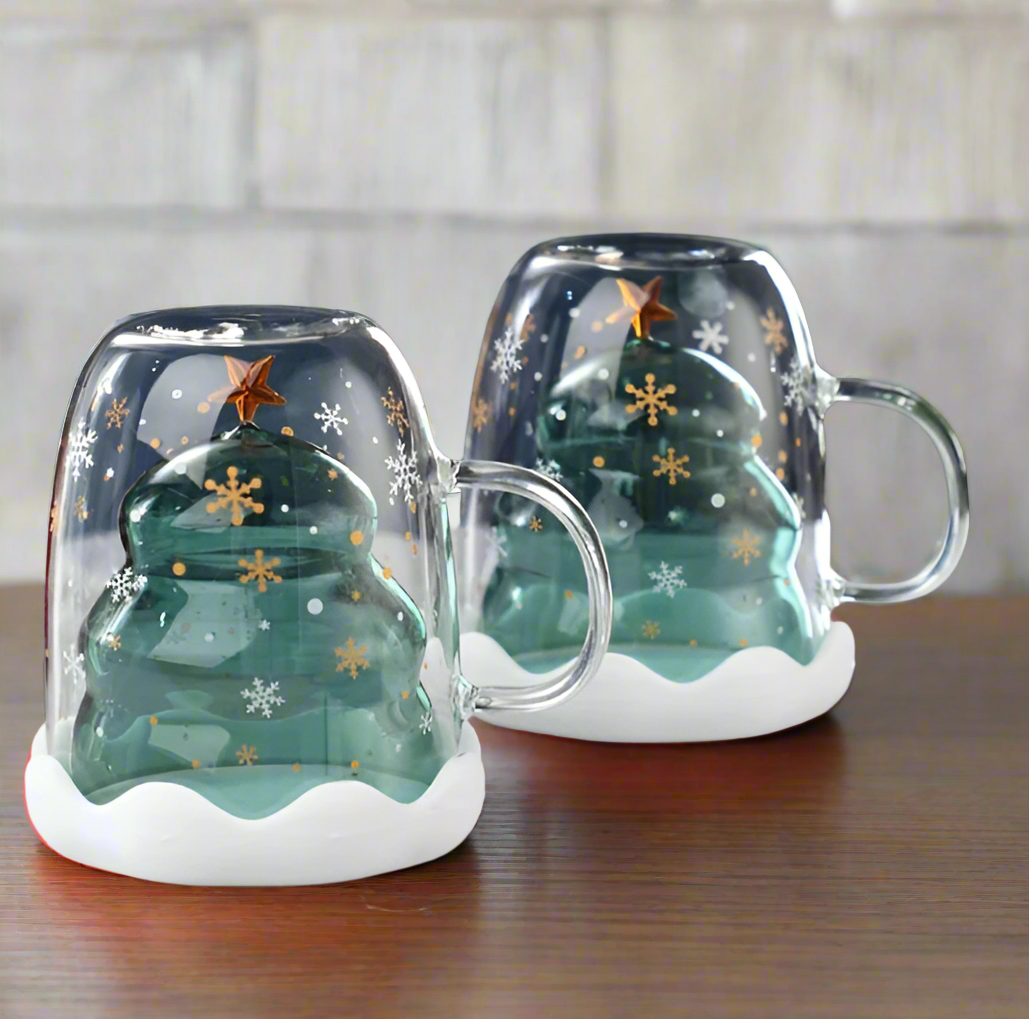 Taza en forma de árbol de navidad 🎄❄️✨