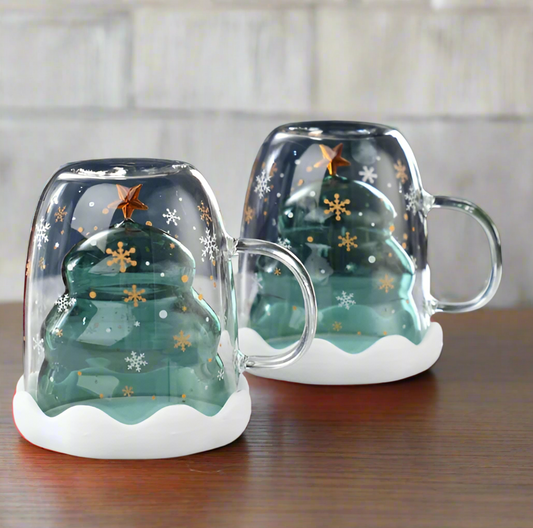 Taza en forma de árbol de navidad 🎄❄️✨